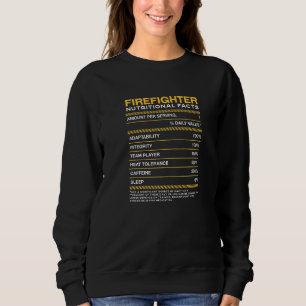 Sudadera Hechos de nutrición de bomberos bomberos mariscal