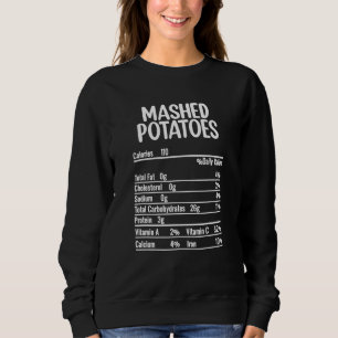 Sudadera Hechos de nutrición de papa machacada Acción de Gr