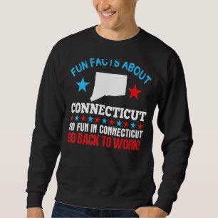 Sudadera Hechos divertidos sobre Connecticut Sin Diversión