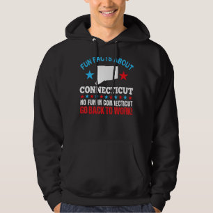 Sudadera Hechos divertidos sobre Connecticut Sin Diversión 