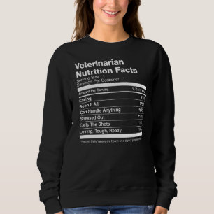 Sudadera Hechos divertidos sobre la nutrición de los vetera
