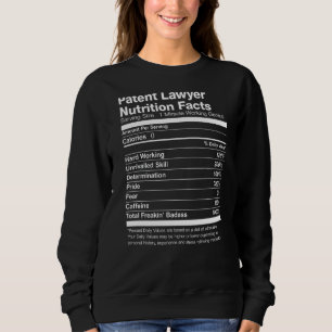 Sudadera Hechos divertidos sobre la nutrición de un abogado