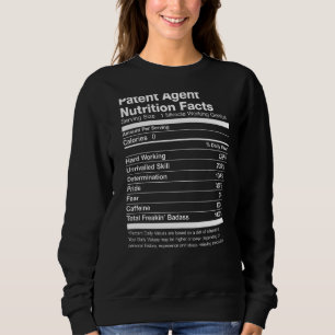 Sudadera Hechos divertidos sobre la nutrición del agente de