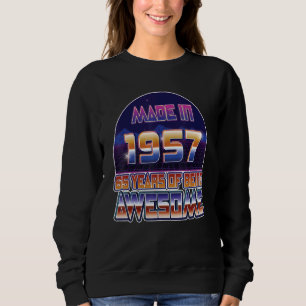 Sudadera Hechos En 1957 65º Cumpleaños Hombres Y Mujeres 65