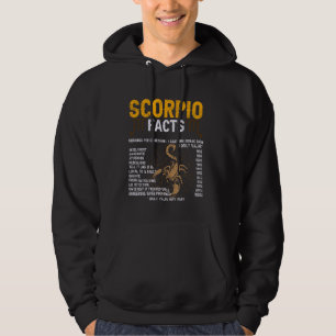 Sudadera Hechos Escorpio Personalidad De Rótulo Zodiaco Hor