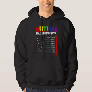 Sudadera Hechos nutricionales Autismo Niño pequeño Niños Co