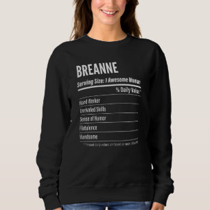 Sudadera Hechos Nutricionales De Breanne Que Sirven Cal De
