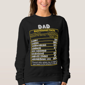 Sudadera Hechos Nutricionales De Papá Hechos De Nutrición