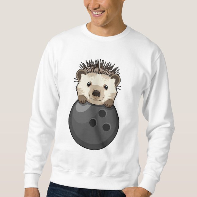 Sudadera Hedgehog en el Bowling con bolas (Anverso)