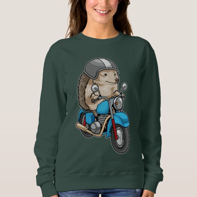 Sudadera Hedgehog Motorcycle (Anverso)