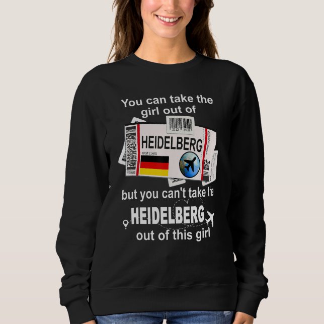Sudadera Heidelberg Boarding Pass Heidelberg Girl Heidelber (Anverso)