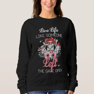 Sudadera Heifer Cow Vive La Vida Como Alguien Dejó La Puert