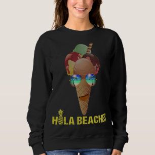 Sudadera Helado Cream Man Hola Bebe Verano Hawái