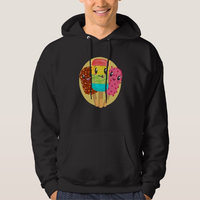 Sudadera Helado Crema De Alimentos Verano Dulce Dulces Cute (Anverso)