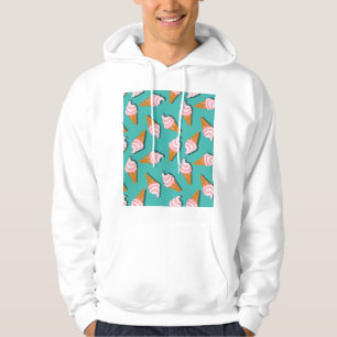 Sudadera Helado de conos de gofre y patrón de yogur congela