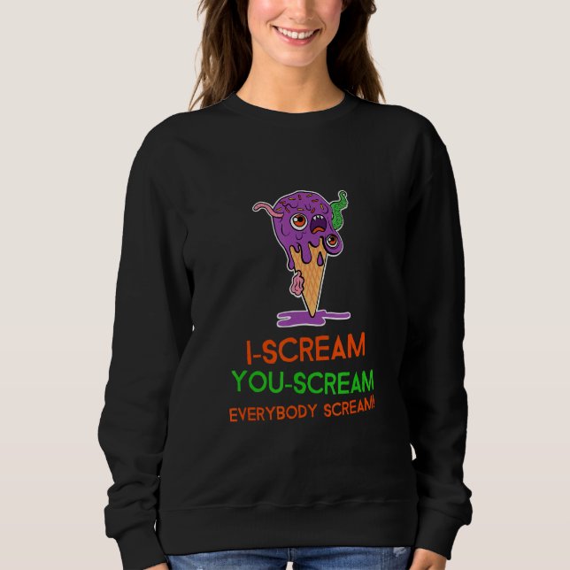 Sudadera Helado de Halloween: Grito (Anverso)