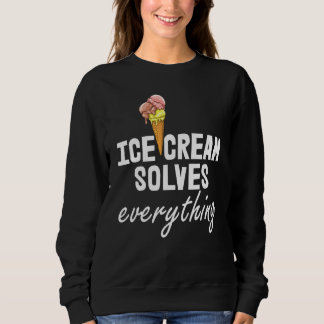 Sudadera Helados resuelven todo el amor helado de los hombr