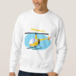 Sudadera Helicóptero de personalizado alegre amarillo lindo