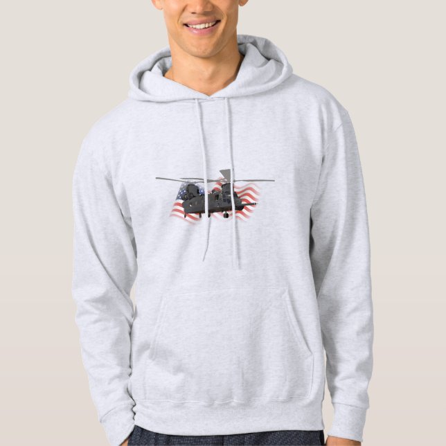 Sudadera Helicóptero militar MH-47 Chinook (Anverso)
