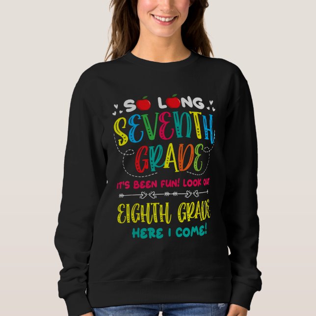 Sudadera Hello 8th Grade Teacher Student Back To School Gra (Anverso)
