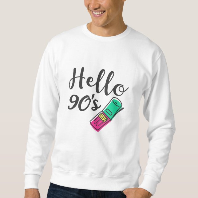 Sudadera Hello 90s Cellphone (Anverso)