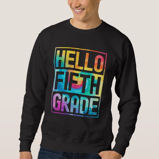 Sudadera Hello Fifth Grade Back to School 5th Grade Teacher (Anverso)