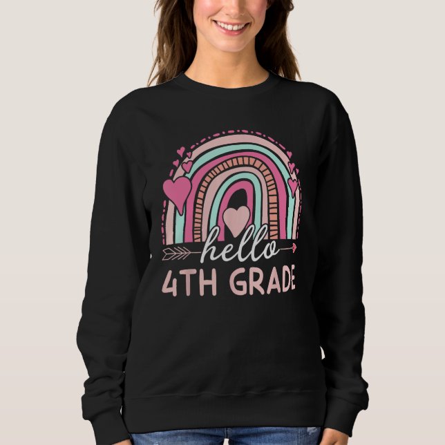 Sudadera Hello Fourth Grade Team Back to School 4th Grade T (Anverso)