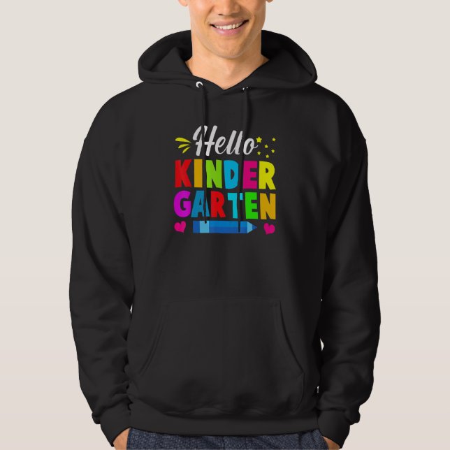 Sudadera Hello Kinder Garten (Anverso)