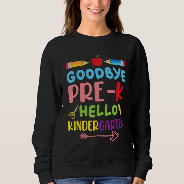 Sudadera Hello Kindergarten Teacher Student Back To School  (Anverso)
