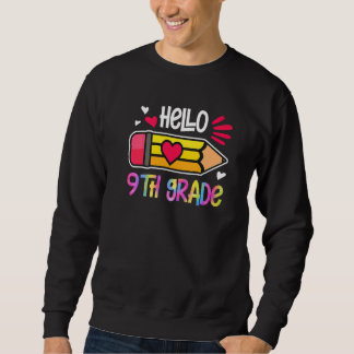 Sudadera Hello Ninth Grade Tie Dye Pencil Back To School Fi
