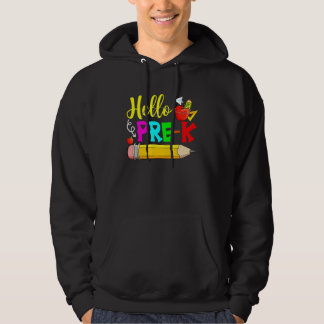 Sudadera Hello Pre K Back To School First Day Of School 1