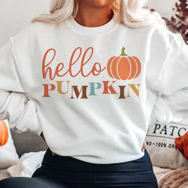 SUDADERA HELLO PUMPKIN TEMÁTICO DE AUTUMN (Subido por el creador)
