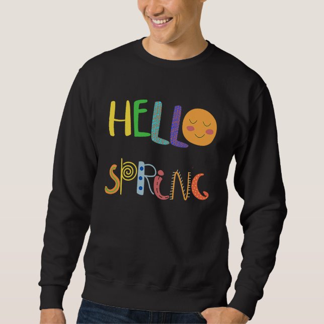 Sudadera Hello Spring Fun Happy Spring (Anverso)
