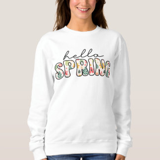 Sudadera Hello spring Retro floral 
