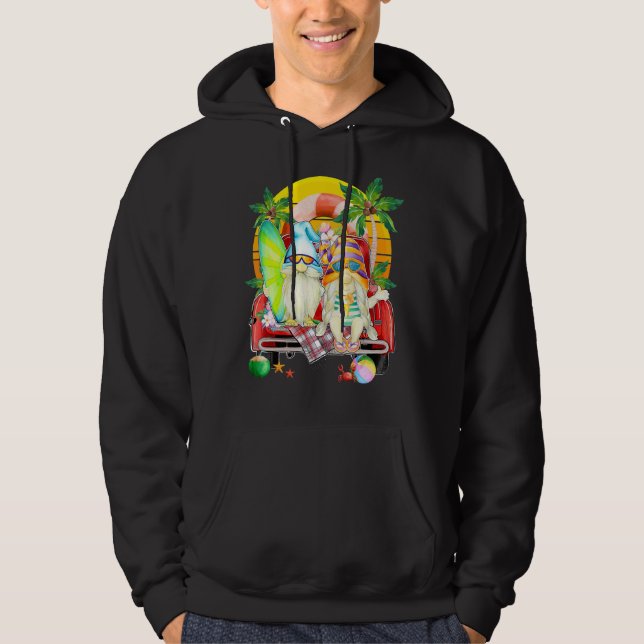 Sudadera Hello Summer Gnome Truck Summer Vibes Match (Anverso)