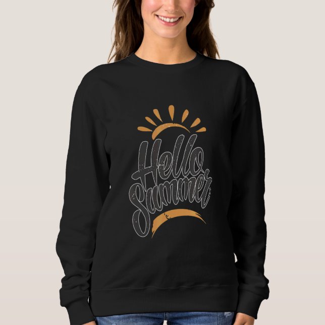 Sudadera Hello Summer Vintage Emblem (Anverso)