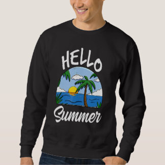 Sudadera Hello Summer  Women Beach Adventures Love Sunrise 