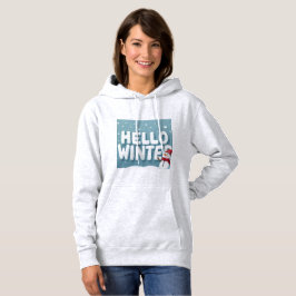 Sudadera Hello Winter Snowman Hoodie