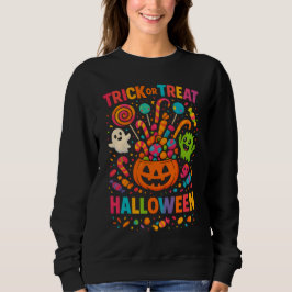 Sudadera HELLOWEEN Truco o trato a color completo ropa unis