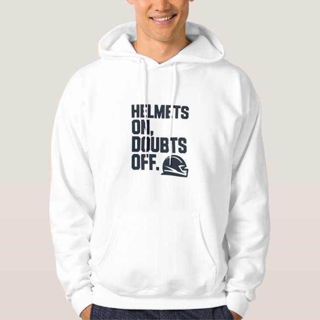 Sudadera Helmets On Doubts Off (Anverso)