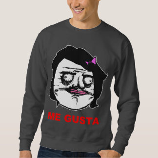 Sudadera Hembra negra yo cara cómica Meme de la rabia de