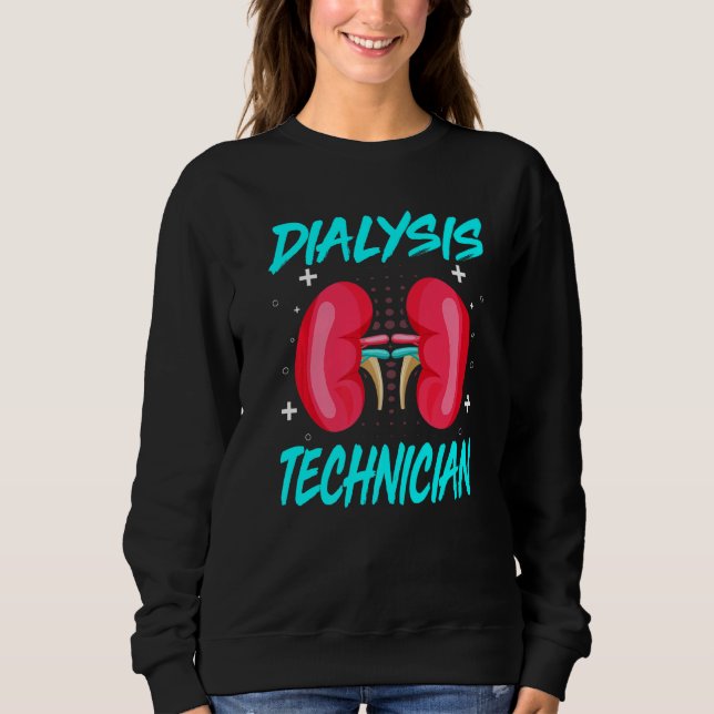 Sudadera Hemodiálisis Nefrología Técnico Diálisis Tech K (Anverso)