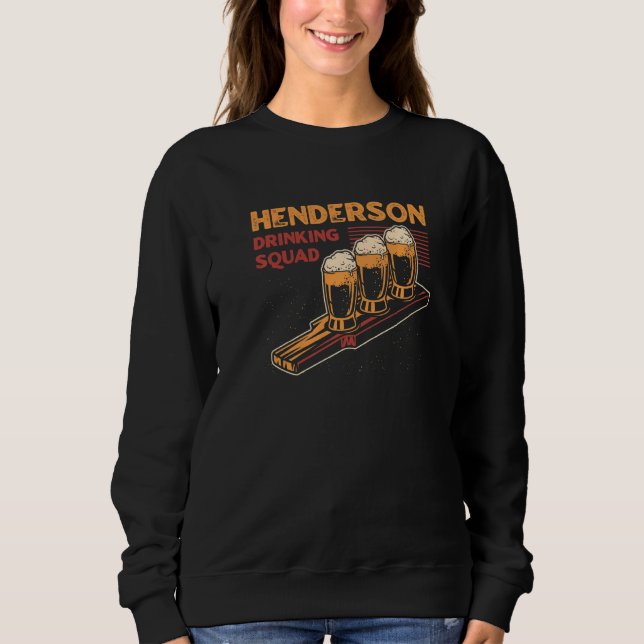 Sudadera Henderson Drinking Squad Nevada Beer Nv Booze (Anverso)