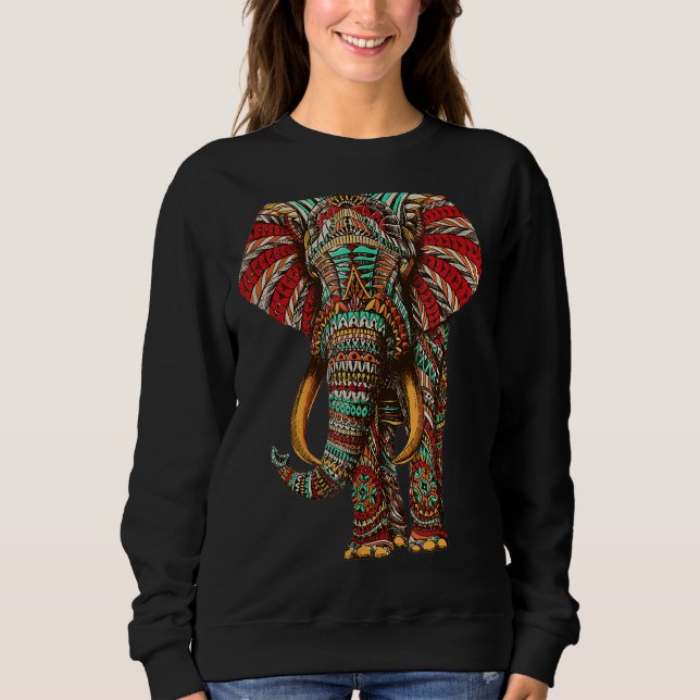 Sudadera Henna Elegante Artista Salvar La Vida Silvestre De (Anverso)