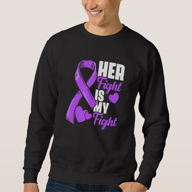 Sudadera Her Fight Is My Fight Epilepsy Survivor Epilepsy A (Anverso)
