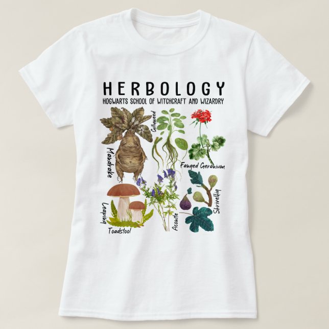 Sudadera herbológica, camiseta de plantas herbológ (Diseño del anverso)