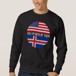 Sudadera Heredado de familia de bandera de Estados Unidos m
