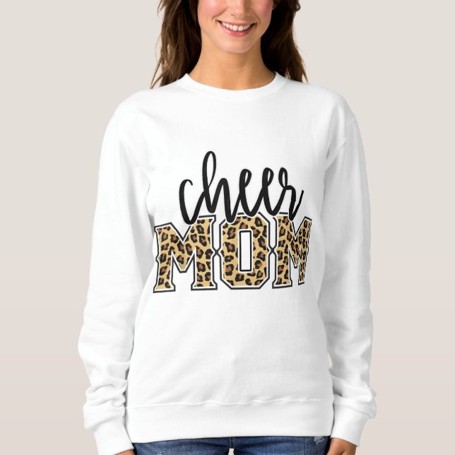 Sudadera Heredera de Mamá Leopardo Imprimir Mujeres Orgullo (Anverso)