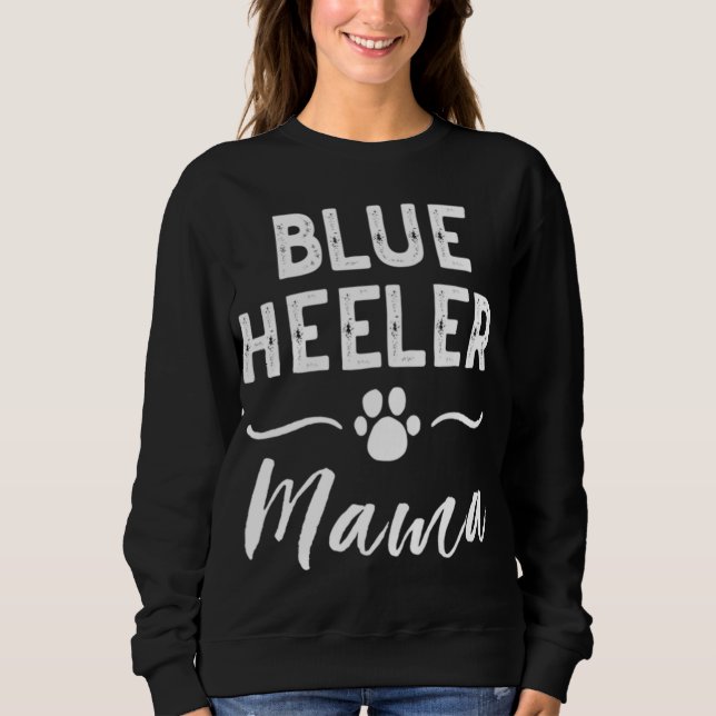 Sudadera Heredero Azul Mamá Perro Dueño Del Amante De Los P (Anverso)