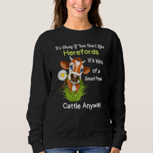 Sudadera Hereford Cattle Cow Hereder Livestock Hereford Bre